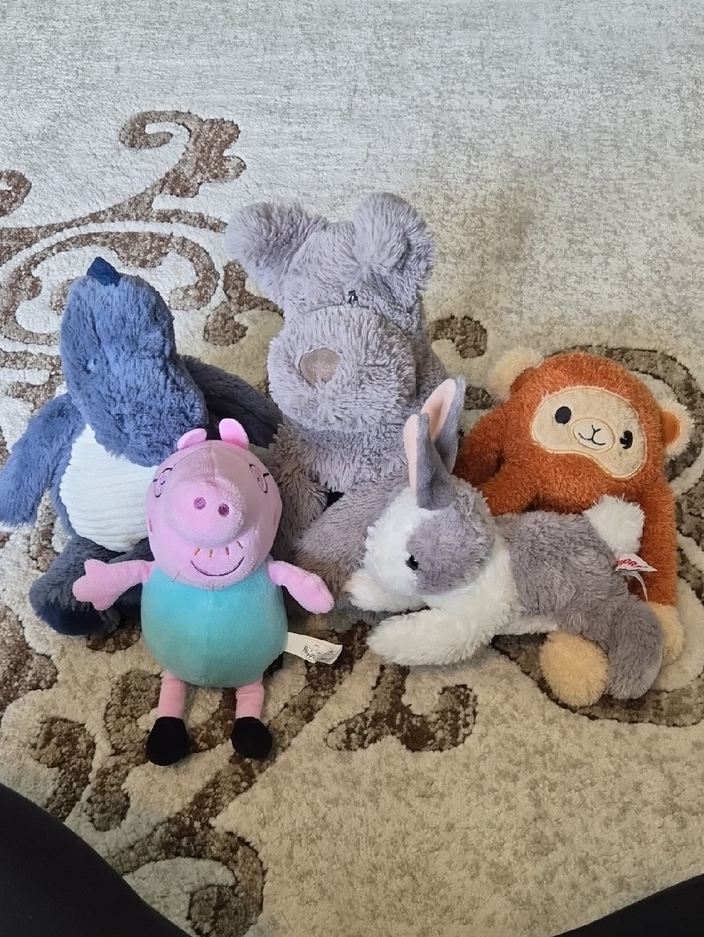 5 Stuffed Animals including Jellycat And Peppa Pig